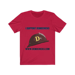 "I Support Demochicks" Letter Hat Tee